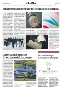 Tonutti Articolo Repubblica Etichette Eccellenti Miglioramento Continuo Forza Del Gruppo Chiave Del Successo Brand Ecologico Tonutti Green 212x300