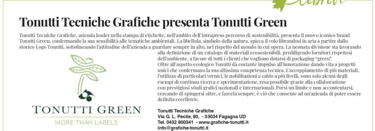 Tonutti Presenta Tonutti Green  I Grandi Vini 1210x423