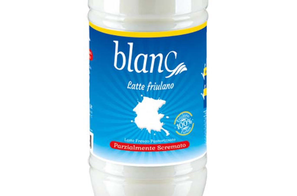 Stampa Etichetta Alimenti Latte Blanc Dettaglio