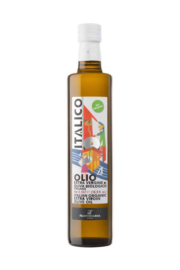 stampa etichetta olio italico bio frantoio riva del garda