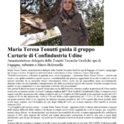 Maria Teresa Tonutti Capogruppo Cartarie Confindustria Udine