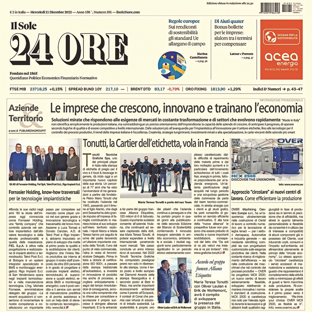 ARTICOLO IL SOLE 24 ORE